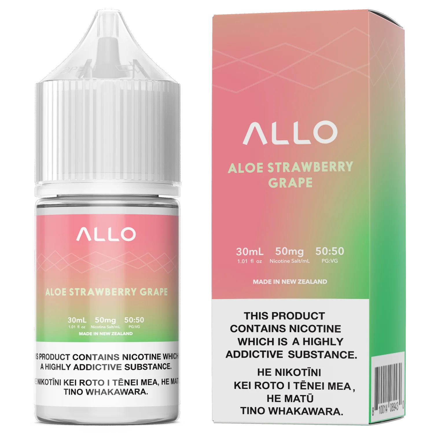 Aloe Strawberry Grape by Allo Salts Nic Salts Podlyfe